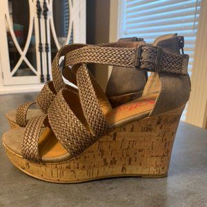 SUPER JELLYPOP COMFORT WEDGE IN 8.5M DARK NEUTRAL!